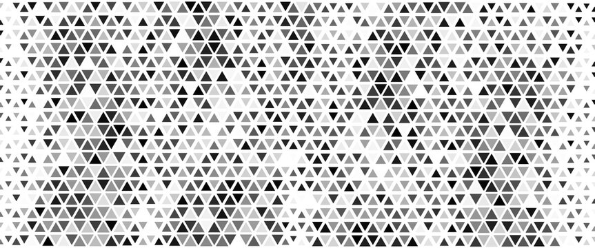 Geometric pattern of black diamonds on a white background.Seamless in one direction.Long fade out.The radial transformation method. vector eps 10