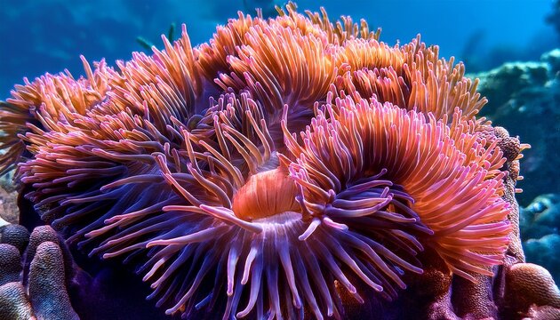 anemone actinia texture underwater reef sea coral