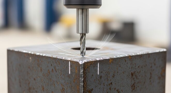 Metal Block Machining Process - Precision Drilling.