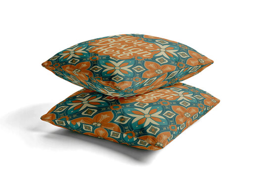 Pillow Mockup Perspective View