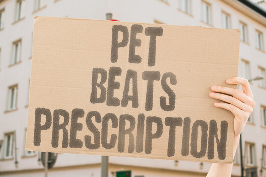 "Pet Beats Prescription" Companion animal ownership correlates with lower rates of antidepressant prescription among diagnosed patients. PET. COMPANION. ANTIDEPRESS. CORRELATE. PRESCRIB.