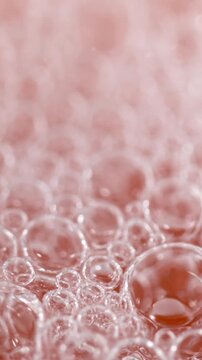 Super Slow Motion Microsecond Burst Of Sparkling Foam With Droplets