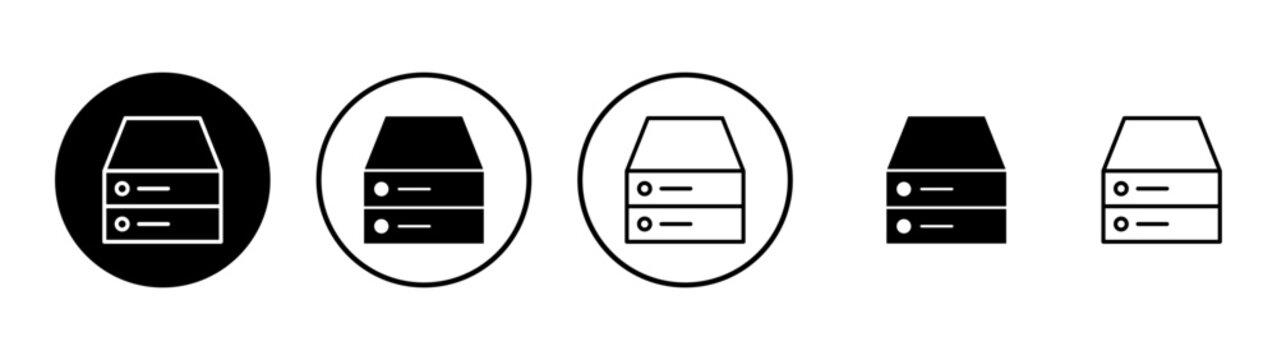 Database icon vector. database sign and symbol