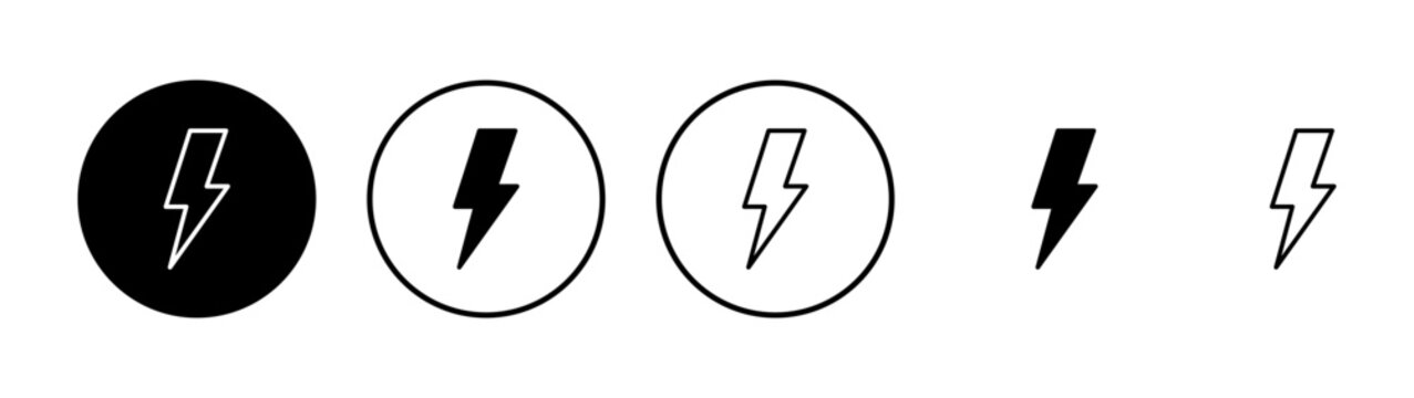 Lightning icon vector. electric sign and symbol. power icon. energy sign