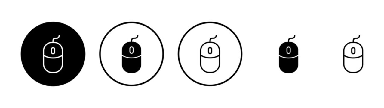 Mouse icon vector. click sign and symbol. pointer icon vector.