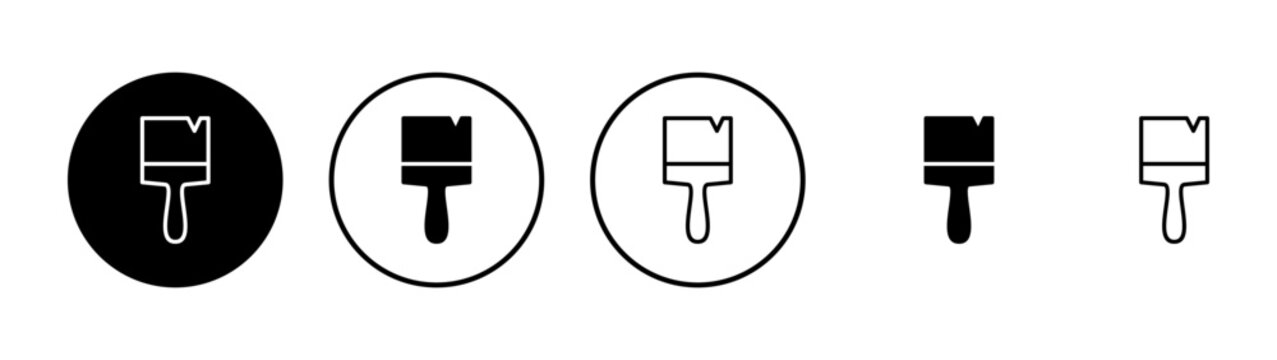 Paint icon vector. paint brush sign and symbol. paint roller icon vector