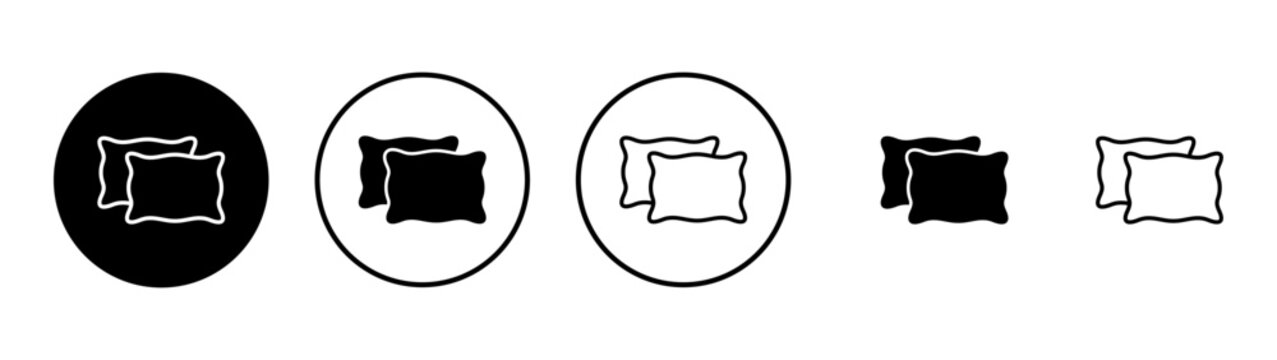 Pillow icon vector. Pillow sign and symbol. Comfortable fluffy pillow