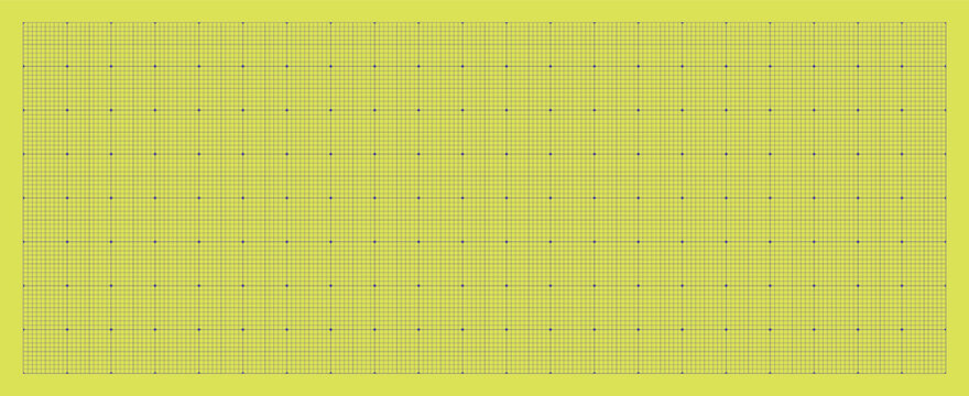 Technical drawing sheet dashed millimeter geometry, margin layout blueprint style. Broken stroke structure for planning pages diagrams UI wireframes education notebooks digital technology visuals.