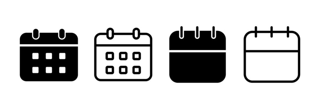 Calendar icon vector illustration. Calender sign and symbol. Schedule icon symbol