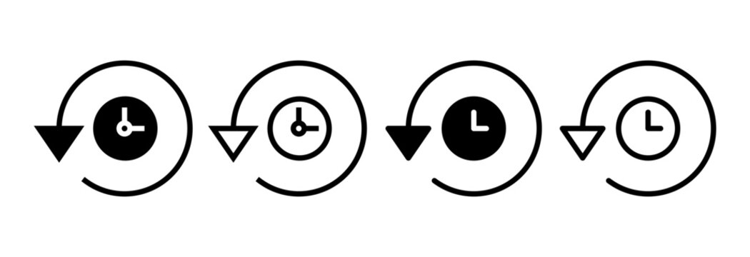 History icon vector illustration. recent event history sign and symbol