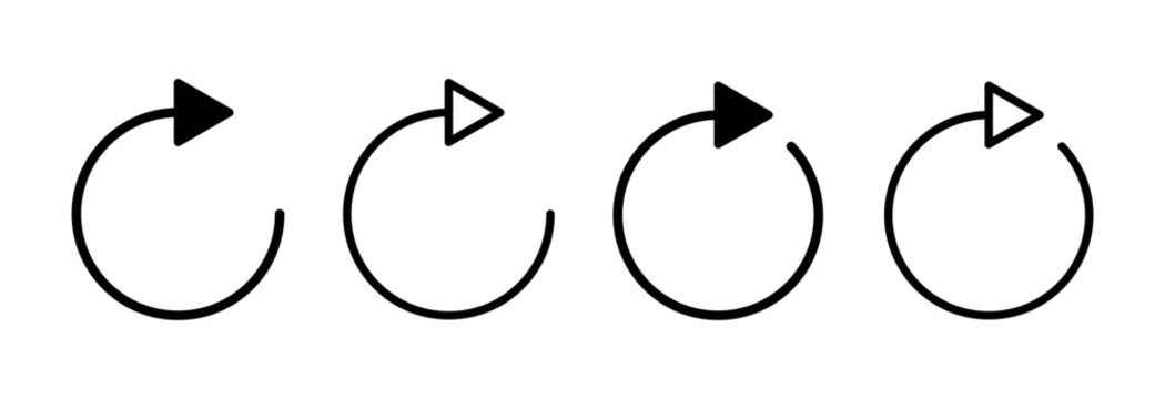 Refresh icon vector illustration. Reload sign and symbol. Update icon.