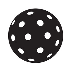Pickleball wiffle ball symbol. flat style vector © Taufikur