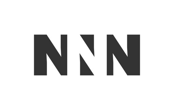 NNN logo design. Initial letter N N N bold font style for tech startups, consulting, corporate branding. Creative company name, headlines typography identity, trendy logotype.