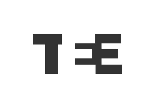 TEE logo design. Initial letter T E E bold font style for tech startups, consulting, corporate branding. Creative company name, headlines typography identity, trendy logotype.