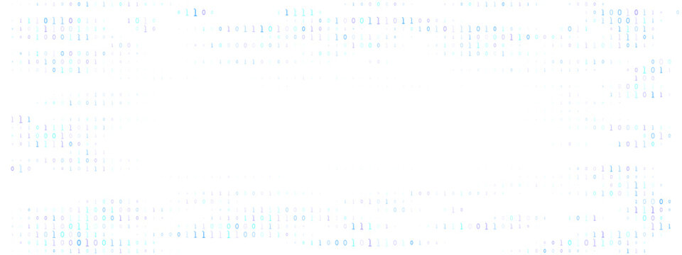 Abstract Binary Code Background with Central Copy Space for Technology Data Concepts and Digital Programming Themes