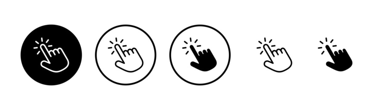 Hand icon logo design. hand sign and symbol. palm