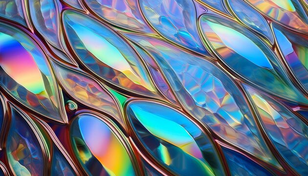 background of iridescent colorful opal stone texture