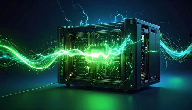 High-Performance Computer Hardware with Green Energy Flow.