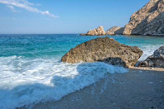 Petani Beach at Cephalonian Island, Greece