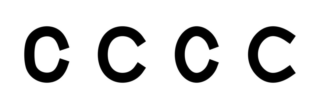 Copyright icon symbol for apps and websites. copyright sign and symbol