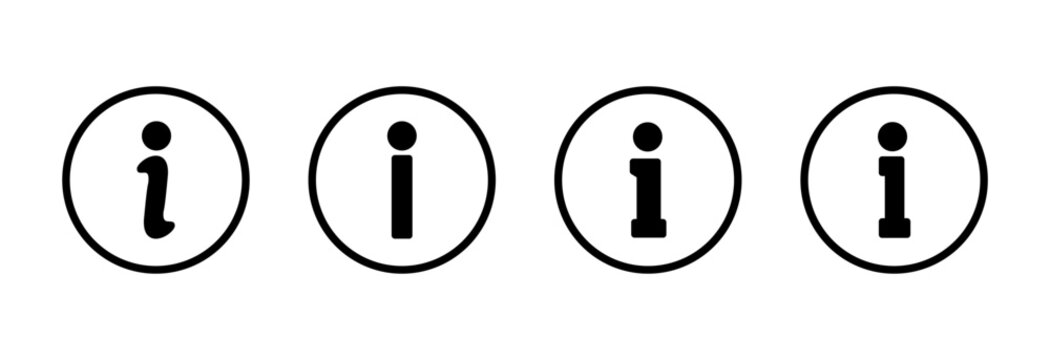 Information sign icon symbol for apps and websites. about us sign and symbol. question mark icon