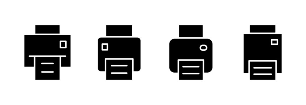 Print icon symbol for apps and websites. printer sign and symbol