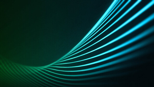 Abstract blue wave background featuring digital motion lines and a light curve design for a professional business technology wallpaper pattern