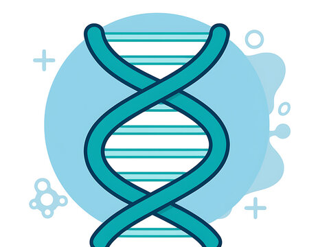 DNA Double Helix Genetic Structure.