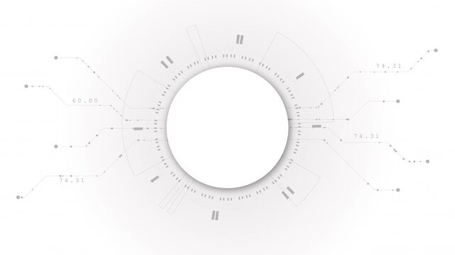 Futuristic technology circle abstract hud graphic background