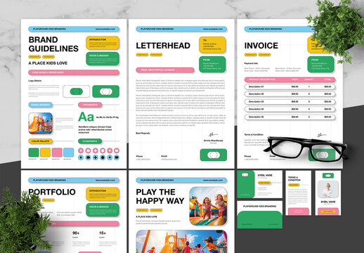 Colorful Kids Theme Brand Guidelines 