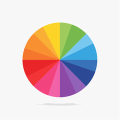 Fototapeta premium Color Wheel with Rainbow Spectrum