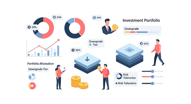 Investment Portfolio Analysis with Charts and Figures
