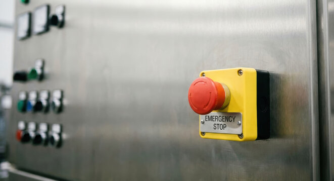 Emergency stop button industrial control panel factory safety central bank monetary policy emergency stop safety switch push button control panel