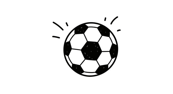 Soccer Ball in Motion Fast.