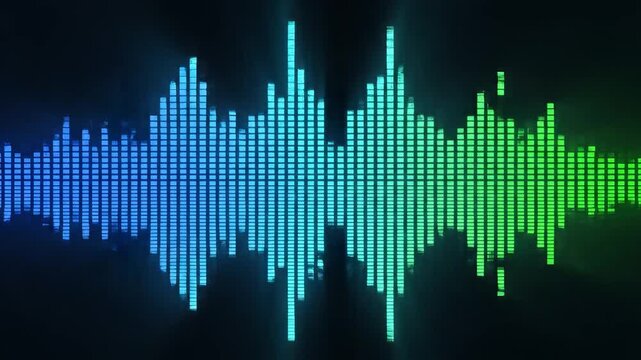 Colorful sound wave animation ideal for sleek commercial backgrounds and title sequences