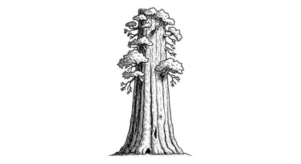 Giant Sequoia Tree Illustration © gan