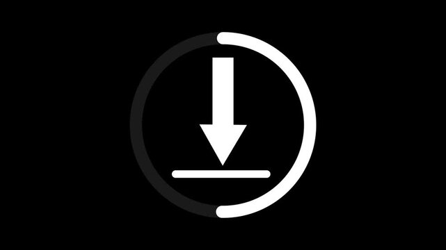 Outline cloud Download from the cloud icon. for app interfaces, file downloads, and digital prompts.