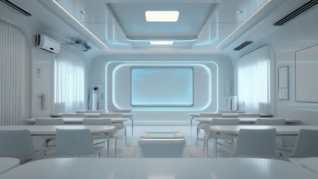 Futuristic classrooms: innovative design with advanced technology for modern education