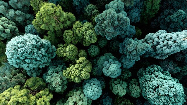 A detailed close up of fresh green broccoli showing a healthy organic vegetable with a natural fractal spiral pattern and raw green florets for a vegetarian diet
