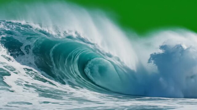 Large ocean wave curling over symbolizing exploration and the great outdoors