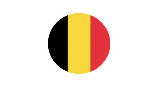 Belgium Flag Circle Icon