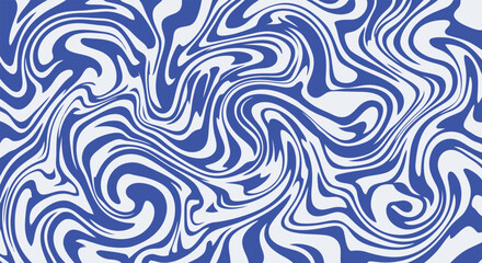 Fototapeta premium Abstract liquid marble background with blue and white swirling patterns