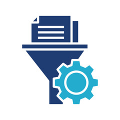 Fototapeta premium filtering icon