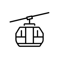 Fototapeta premium cable car lift icon