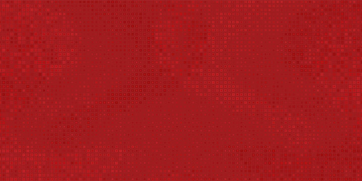 Abstract red tech finance background with pixel patterns and futuristic design elements. Business fintech background, ideal for web design, social media, marketing, presentations and creative