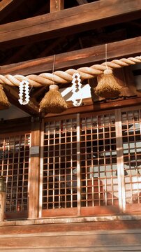 Traditional Shinto Architecture at Utasu Shrine in Kanazawa Japan
