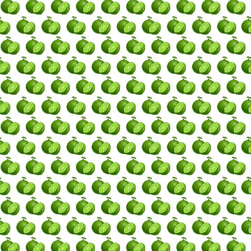 Seamless pattern with green lemon citric fruit food pixel art style