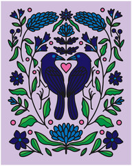 illustration drawing art poster decoration coloring book adult © Ruska Studio