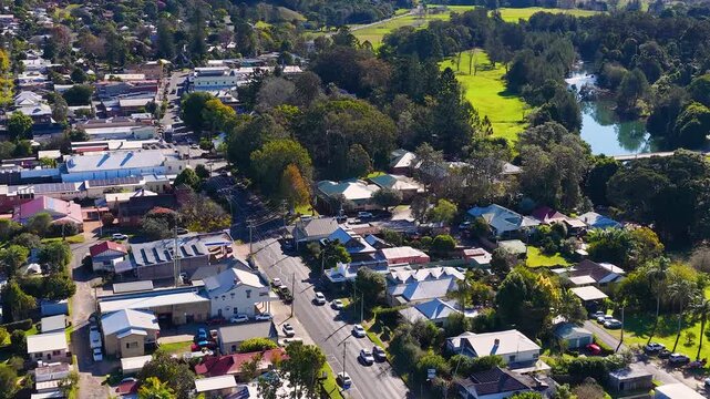 Aerial View of Maleny Town and Countryside