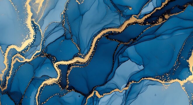 Blue marble texture with gold veins.